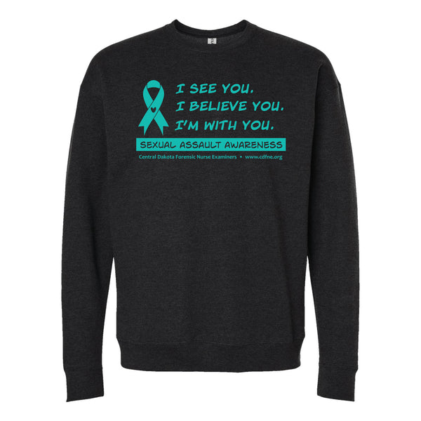 CDFNE: Sexual Assault Awareness Crewneck Sweatshirt