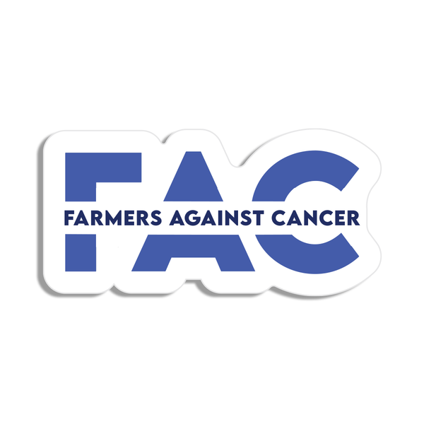 Farmers Against Cancer Die-Cut Sticker