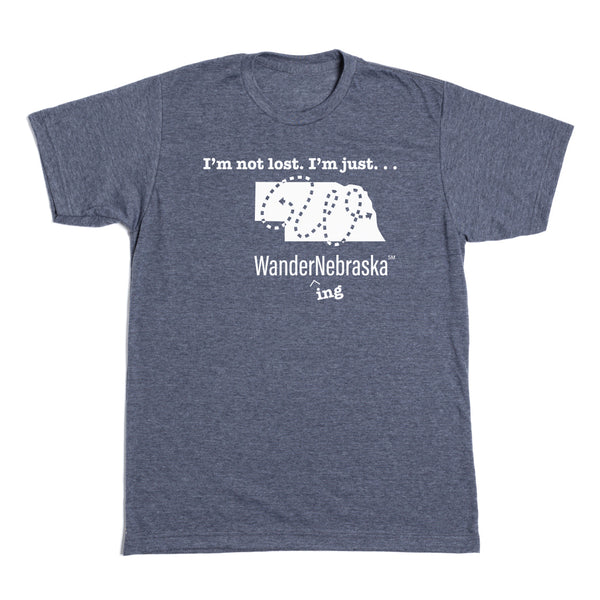 NSHSF: I'm Not Lost, I'm Just Wandering Nebraska Shirt