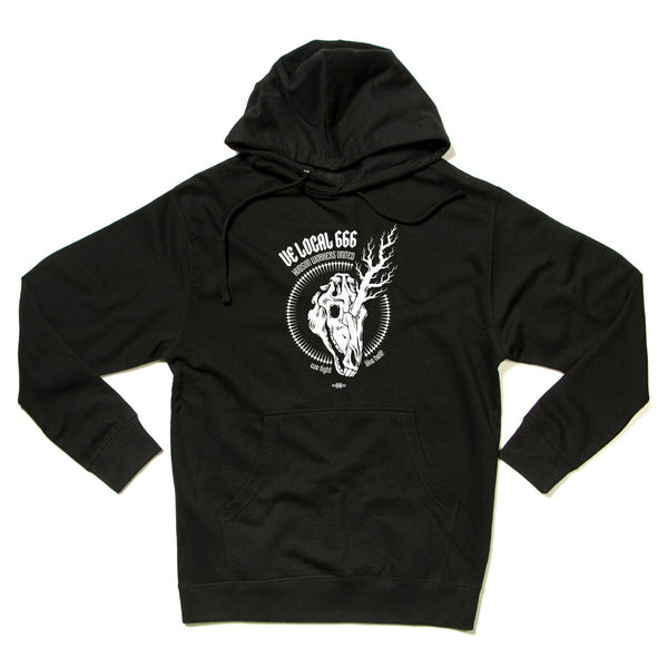 UE Local 666: Unicorn Skull Hooded Sweatshirt