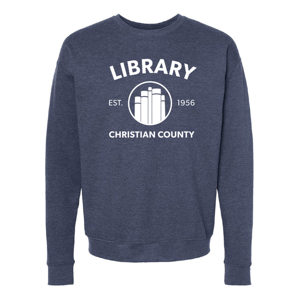 Christian County Library: Est. 1956 Books Crewneck Sweatshirt