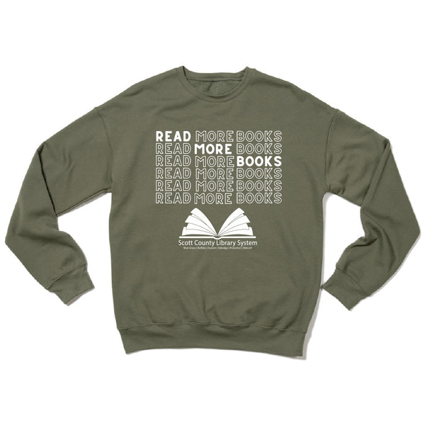 Scott County Library: Read More Books Crewneck Sweatshirt